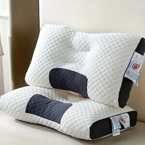Adjustable Ergonomic Knitted Neck Pillow Set for Comfort